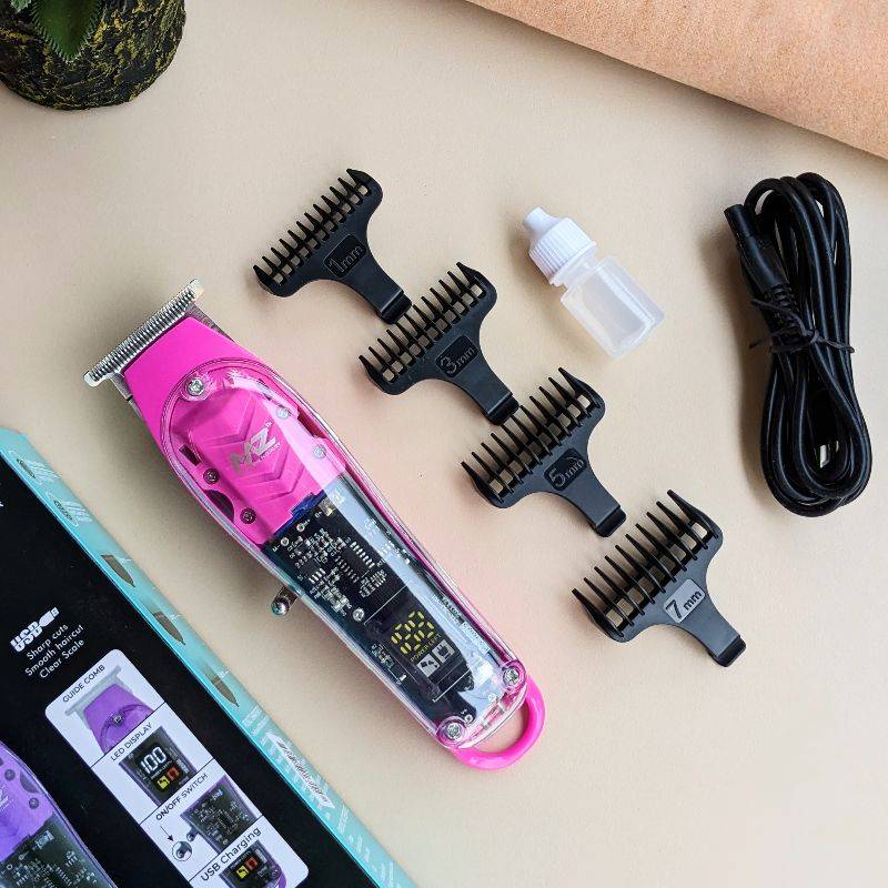 MZ M853T (PROFESSIONAL HAIR TRIMMER)Transparent Graffiti Blade